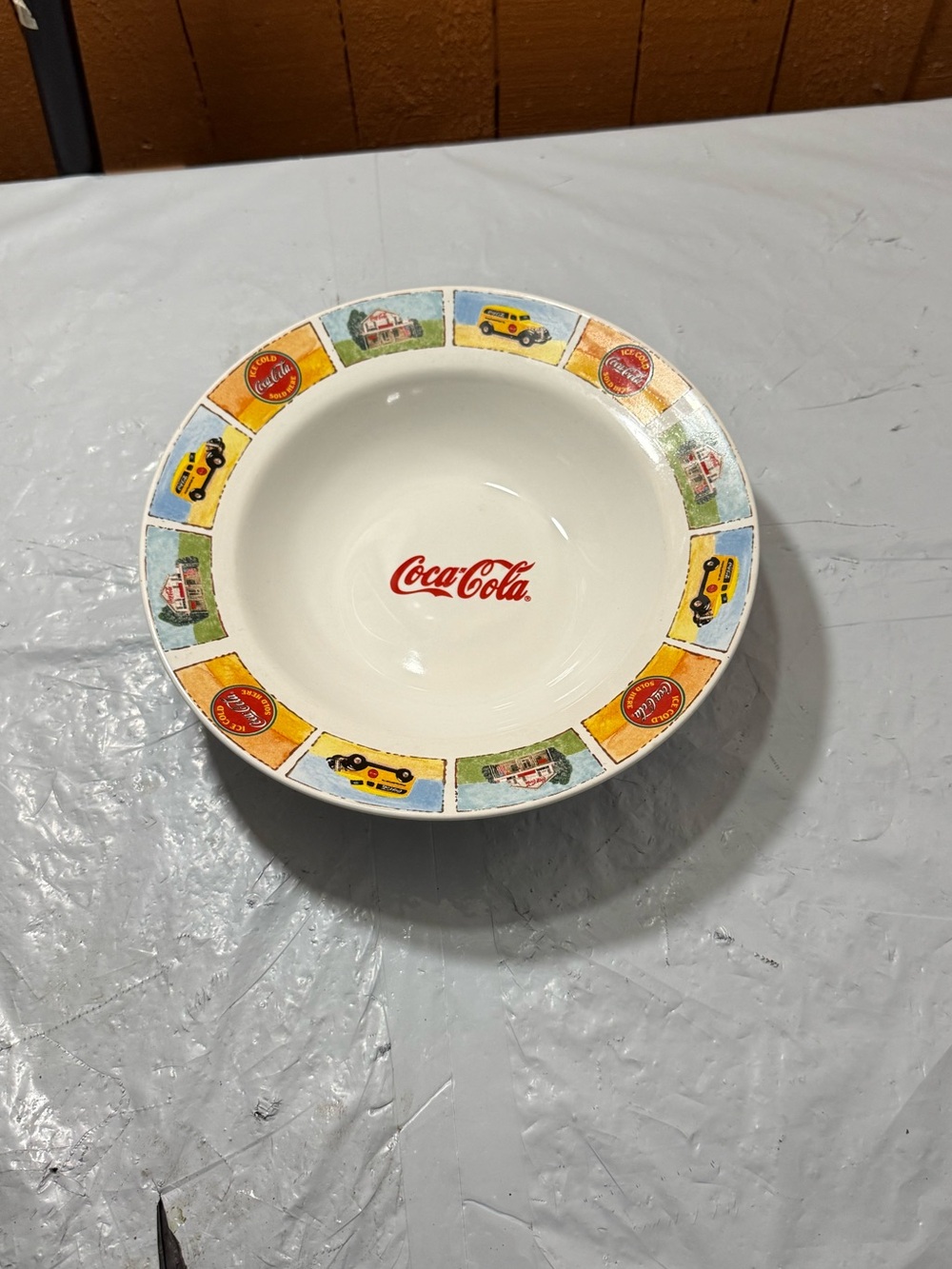 Vintage Coca-Cola "Good 'Ol Days" 9-inch Ceramic Rim Soup Bowl